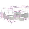 vidaXL Zestaw Sof na Ogr&oacute;d 9 pcs Beżowy polirattan