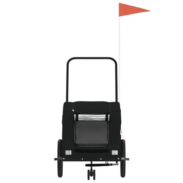 vidaXL Przyczepka rowerowa dla zwierząt, tkanina Oxford i żelazo