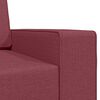 vidaXL Sofa Bed 200cm Czerwone wino tkanina
