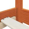 vidaXL Ramka ł&oacute;żka Woskowy Brąz 80 x 200 cm Lite drewno sosnowe