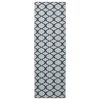 vidaXL Chodnik dywanowy ORIZ 1150 gsm Czarny wz&oacute;r siatkowy