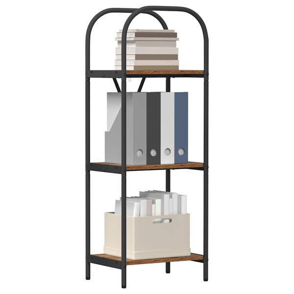 vidaXL P&oacute;łka na książki Stare drewno 40 x 30 x 109 cm