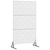 vidaXL Ekran prywatności 100 x 50 x 180 cm Stal nierdzewna srebrny