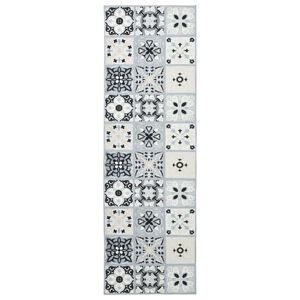 vidaXL Chodnik dywanowy ORIZ 1150 gsm Szary i czarny