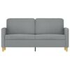 vidaXL Sofa 2-osobowa, jasnoszara, 140 cm, tapicerowana tkaniną