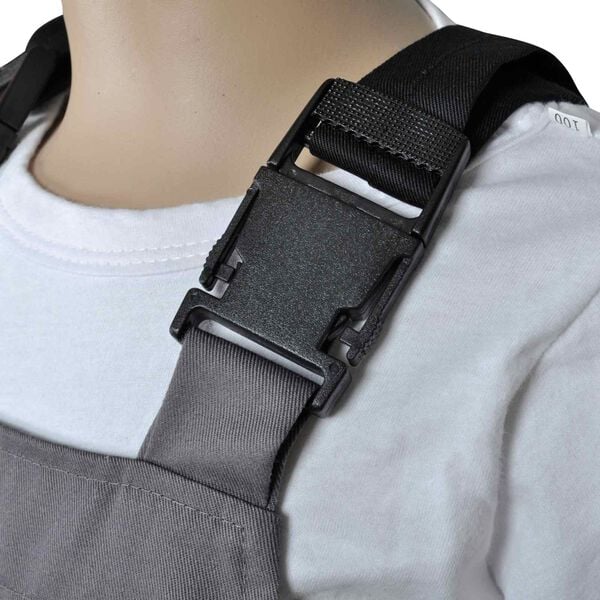 vidaXL Spodnie na szelkach Szary 98 / 104