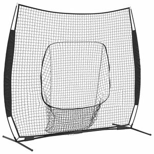 vidaXL Siatka treningowa do baseballu Czarny 250 x 106 x 209 cm