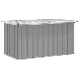 vidaXL Skrzynia ogrodowa do przechowywania, szara, 129x67x65 cm