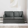 vidaXL Sofa 120cm Ciemnoszary Metal