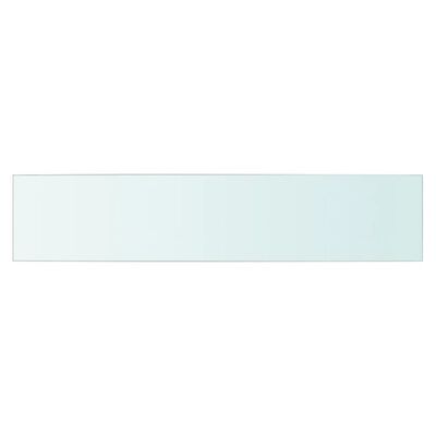 vidaXL Półki, 2 szt., szklany, przezroczysty panel, 70 x 15 cm