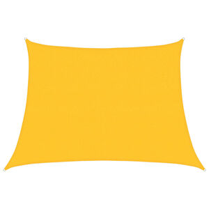 vidaXL Żagiel przeciwsłoneczny, 160 g/m&sup2;, ż&oacute;łty, 4/5x3 m, HDPE