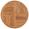vidaXL Blat stołu, lite drewno tekowe, okrągły, 2,5 cm, 90 cm