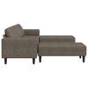 vidaXL Sofa do salonu 3 pcs Ciemnoszary