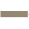 vidaXL Parawan balkonowy, kolor taupe, 120x500 cm, HDPE