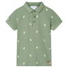 Koszulka dziecięca polo, khaki, 116