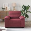 vidaXL Sofa Fotel Wino Czerwone 100x81x84 cm Tkanina