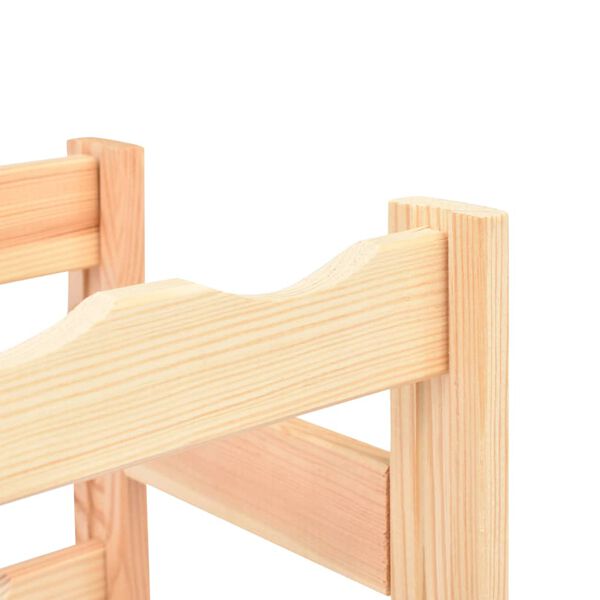 vidaXL Stojak na 16 butelek wina, drewno sosnowe