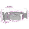 vidaXL 4-cz. zestaw mebli do ogrodu, poduszki, szary rattan PE