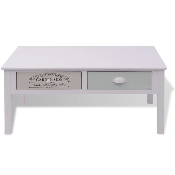 vidaXL Francuski stolik kawowy, drewniany