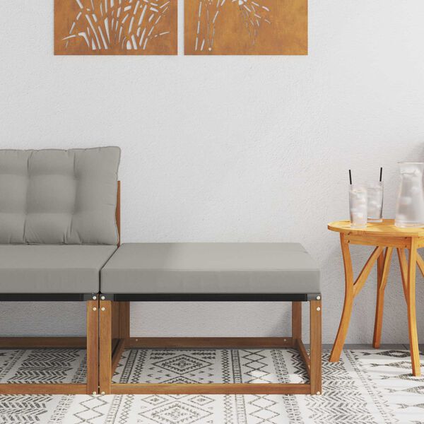 vidaXL Pufa na zewnątrz Lite Drewno Akacji Naturalny