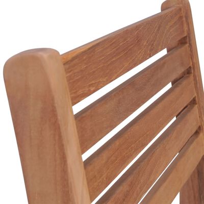 vidaXL Krzesła ogrodowe sztaplowane, 4 szt., lite drewno tekowe