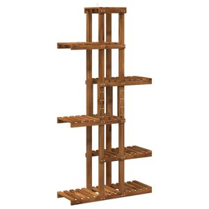 vidaXL Stojak na rośliny naturalny 68 x 23,5 x 140 cm