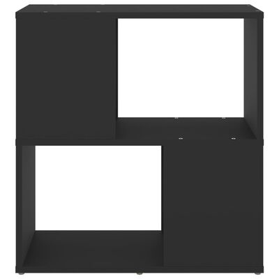 vidaXL Regał na książki, czarny, 60x24x63 cm, materiał drewnopochodny