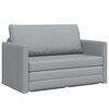 vidaXL Sofa Rozkładana z funkcją ł&oacute;żka Jasnoszary 124 x 71 x 78 cm