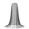 vidaXL Siatka przeciw komarom na ł&oacute;żko 156 mesh Czarny ⌀56 x 220 cm