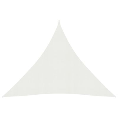 vidaXL Żagiel przeciwsłoneczny, 160 g/m², biały, 4x4x4 m, HDPE
