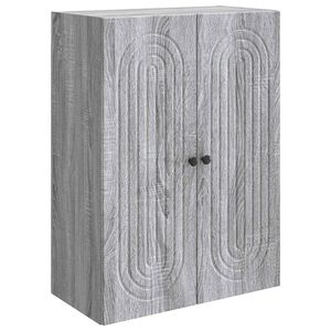 vidaXL Szafka ścienna Szary Sonoma 66 x 34,5 x 90 cm