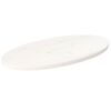 vidaXL Blat stołu, biały, 70x35x2,5 cm, lite drewno sosnowe, owalny