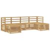 vidaXL Zestawy sof 6 pcs Biały Lite Drewno Akacji
