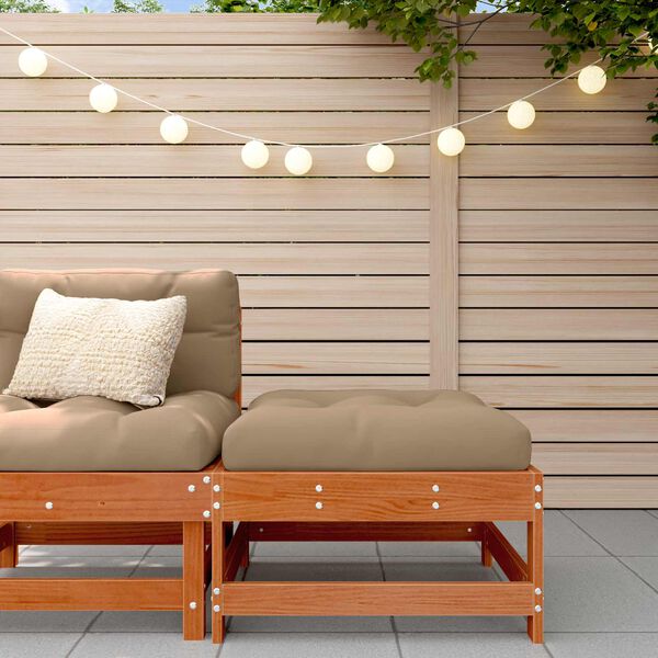 vidaXL Podn&oacute;żek ogrodowy Lite drewno sosnowe Woskowy Brąz