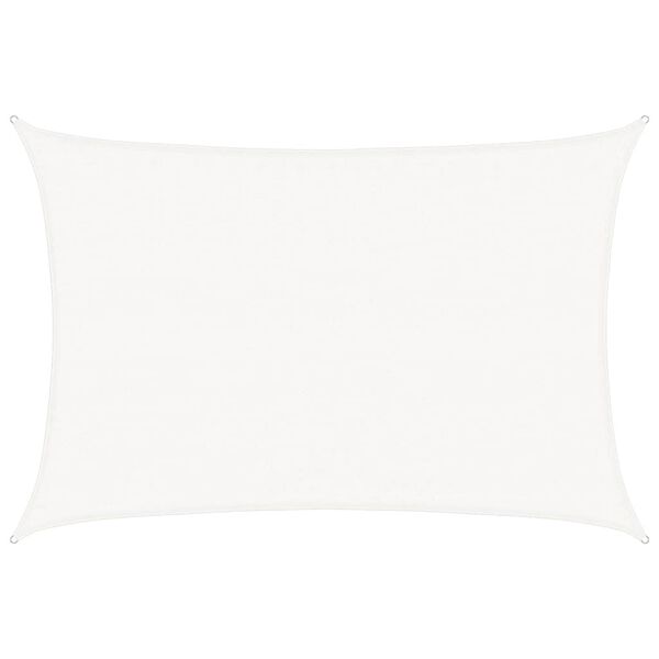 vidaXL Żagiel przeciwsłoneczny, 160 g/m&sup2;, biały, 3,5x4,5 m, HDPE