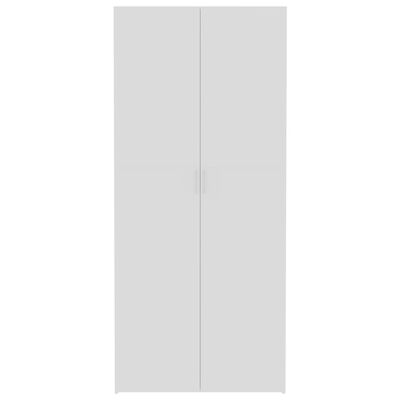 vidaXL Szafa, kolor biały i dąb sonoma, 80x35,5x180 cm, płyta wiórowa