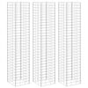 vidaXL Wysokie donice gabionowe, 3 szt., 30x30x200 cm, żelazo