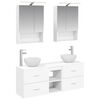 vidaXL Zestaw Szafek Łazienkowych 5 pcs Biały 50 x 14,5 x 70 cm