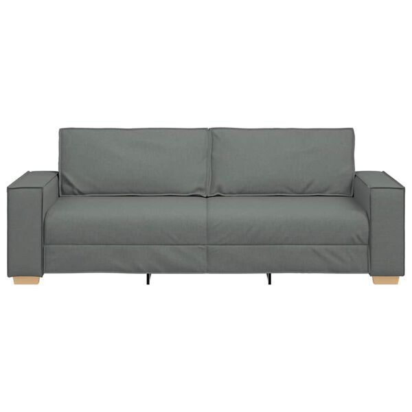vidaXL Sofa 3-osobowa Ciemnoszara 180 cm Tkanina