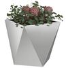 vidaXL Donica 2 pcs Srebrny 30 x 30 x 30 cm Stal Galwanizowana