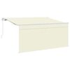vidaXL Markiza zwijana Kremowy 300 x 200 cm Poliester i aluminium