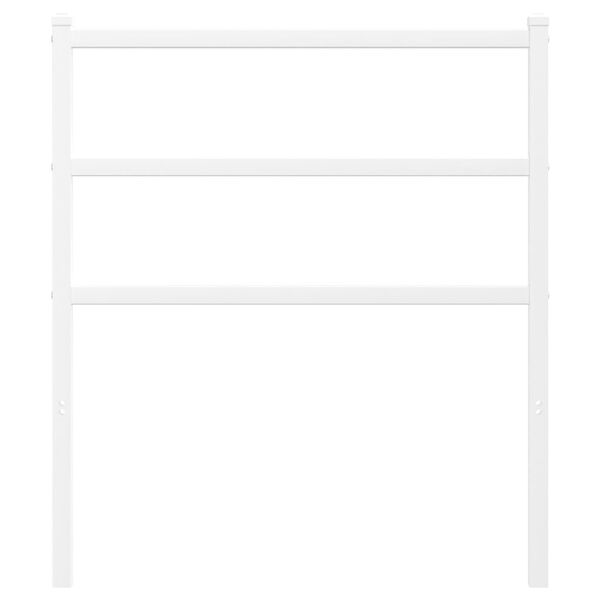 vidaXL Metalowe wymienne wezgłowie, białe, 75 cm