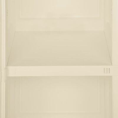 vidaXL Szafka plastikowa, 40x43x85,5 cm, wygląd drewna, biała