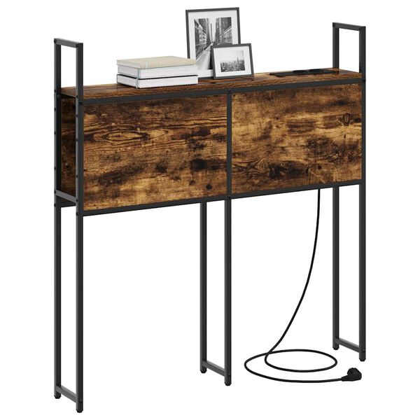 vidaXL Szafka z Ładowaniem Wędzony dąb 90 cm Materiał drewnopochodny