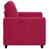 vidaXL Sofa Fotel Wino Czerwone 100x78x80 cm Aksamit