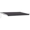 vidaXL Markiza wysuwana antracytowy 4 x 2 m 100% Poliester i Aluminium