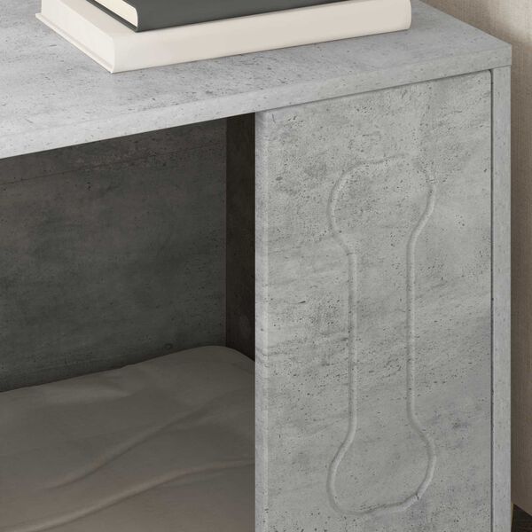 vidaXL Domek dla Ps&oacute;w Betonowy 44 x 42 x 49 cm Materiał drewnopochodny