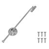 vidaXL Zawias z uchwytem 12 szt. Srebrny 190 mm Metal