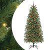 vidaXL Sztuczna choinka z 300 diodami LED Zielony 180 cm PE i PVC