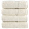 vidaXL Ręczniki myjące Premium SOLUND 4 szt. Kremowe 30x30 cm 600 gsm